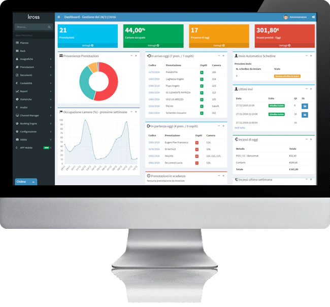 screenshot of Kross Booking